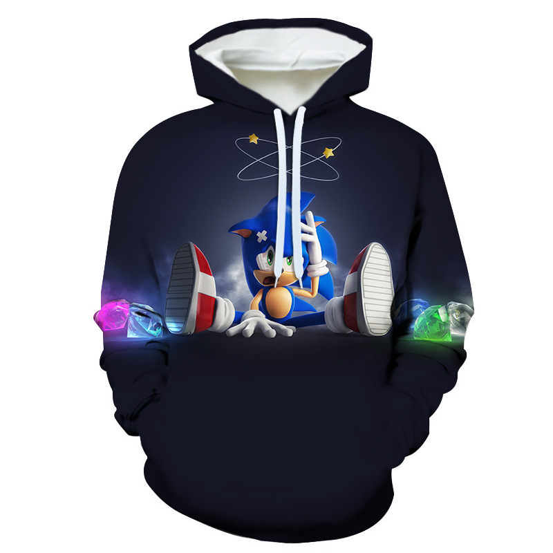 Unisex Sonic 3D Printed Hoodie