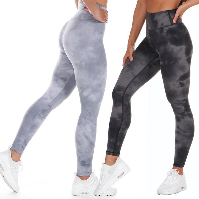 Tie Dye High Waist Workout Leggings For Women