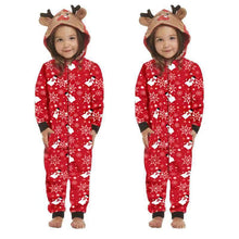 Load image into Gallery viewer, Jumpsuit with hoodie Matching family Christmas Pyjama Set
