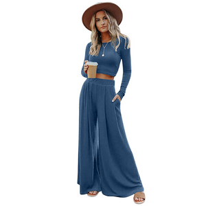 Wide Leg Pyjamas with Matching Full Sleeve Top