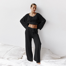 Load image into Gallery viewer, Loose Fit Pure Cotton Wide Leg Pyjamas Set
