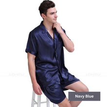 Load image into Gallery viewer, Men&#39;s Silk Nightwear Pyjama Set
