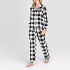 check-Pyjama-set-for-women