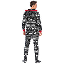 Load image into Gallery viewer, christmas-printed-men-Pyjamas-with-hoodie
