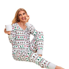 Load image into Gallery viewer, christmas-printed-Pyjama-set-for-women
