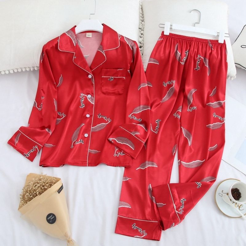 Feather Silk Pyjama Set