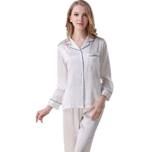 Women Silk Sleep Pyjamas Set