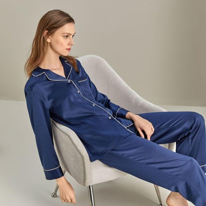 Long Sleeve Silk Family Matching Pyjamas