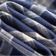 Load image into Gallery viewer, Men Navy Blue Large Grid Pyjamas
