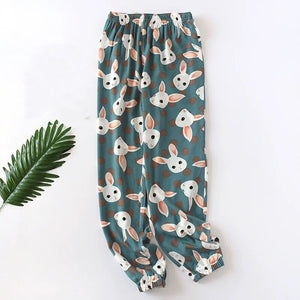 Sleep Bottom 100% Cotton Rabbit Print 