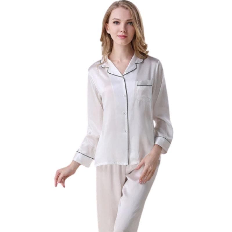 Women Silk Sleep Pyjamas Set